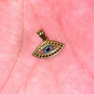 10k GOLD Evil Eye Pendant